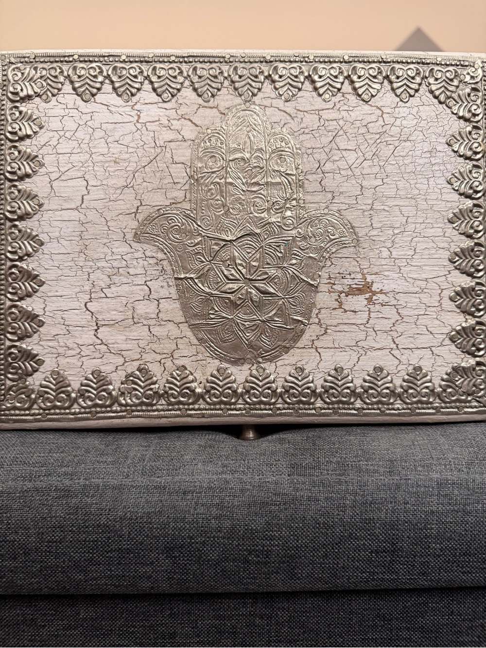 Hamsa Wooden Box